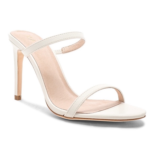 RAYE white leather heels sz 7.5 - Picture 2 of 10